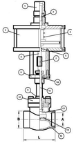 Запорный клапан CAEN VCBS-750-NCH