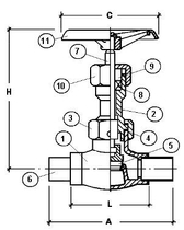 Запорный вентиль CAEN VCB 300, 300T