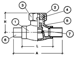 Обратный клапан CAEN VCR-200