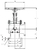 Запорный клапан CCK T171L25-250 PN10