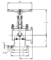 Запорный клапан CCK T121L25-300 PN6