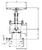 Запорный клапан CCK T121L25-300 PN6