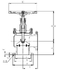 Запорный клапан CCK T121L25-300 PN6