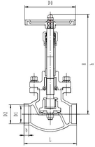 Криогенный запорный клапан CCK T330DJ50-100 PN40
