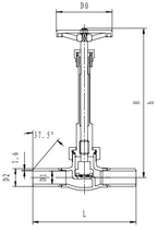 Криогенный запорный клапан CCK T328DJ10X-40X PN40