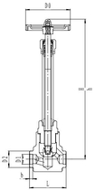 Криогенный запорный клапан CCK T451DA10-40 PN160