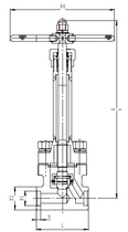 Криогенный запорный клапан CCK T551DA10-40 PN250
