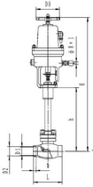 Криогенный аварийный запорный клапан CCK DJ66(2)1F-25P