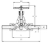 Запорный клапан CCK T452A10-25 PN160