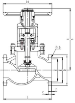 Запорный клапан CCK T201J300 PN16