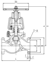 Запорный клапан CCK T252J25-80 PN25