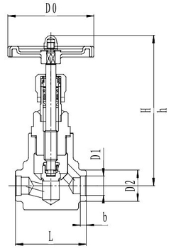 Запорный клапан CCK T451A10-40 PN160