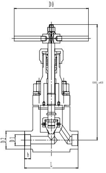 Запорный клапан CCK T551A10-40 PN250