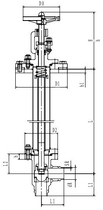 Криогенный запорный клапан угловой CCK T361DL20-40 PN10