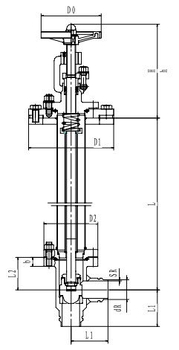Криогенный запорный клапан угловой CCK T151DB50-100 PN10
