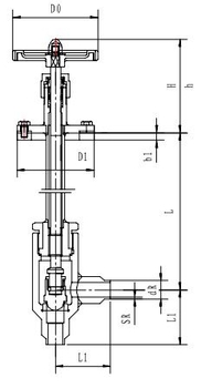 Криогенный запорный клапан угловой CCK T251DB10-15 PN25