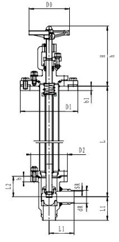 Криогенный запорный клапан угловой CCK T301DB50-100 PN40