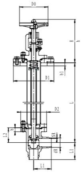 Криогенный запорный клапан угловой CCK T311DB50-100 PN40