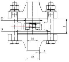 Криогенный обратный клапан T312DH15-100 PN40