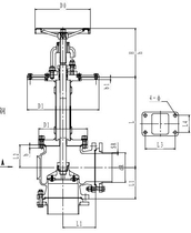 Криогенный запорный клапан угловой CCK T321DL150 PN40