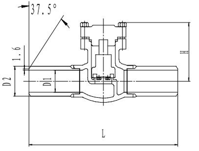 Криогенный обратный клапан T328DH50-150X PN40