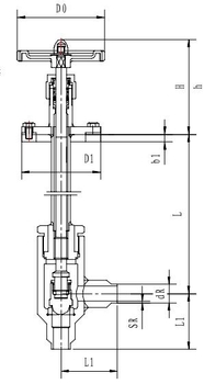 Криогенный запорный клапан угловой CCK T351DB10-15 PN64