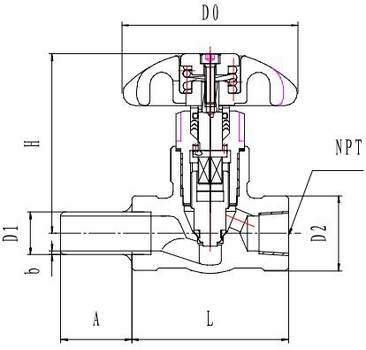 Криогенный запорный клапан CCK T368DA10 PN64