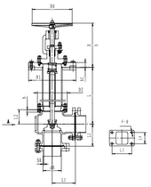 Криогенный запорный клапан угловой CCK T321DL25-50 PN40