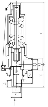 Предохранительный клапан тип T401DK10-25 PN100